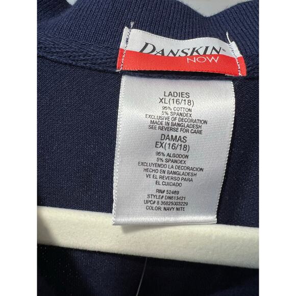 Danskin Now Womens Stretch Comfort Ladies XL (16-18) New Polo Short Sleeve NWT - Picture 3 of 5